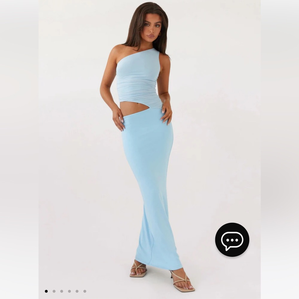 PEPPERMAYO Seranella One Shoulder Maxi Dress